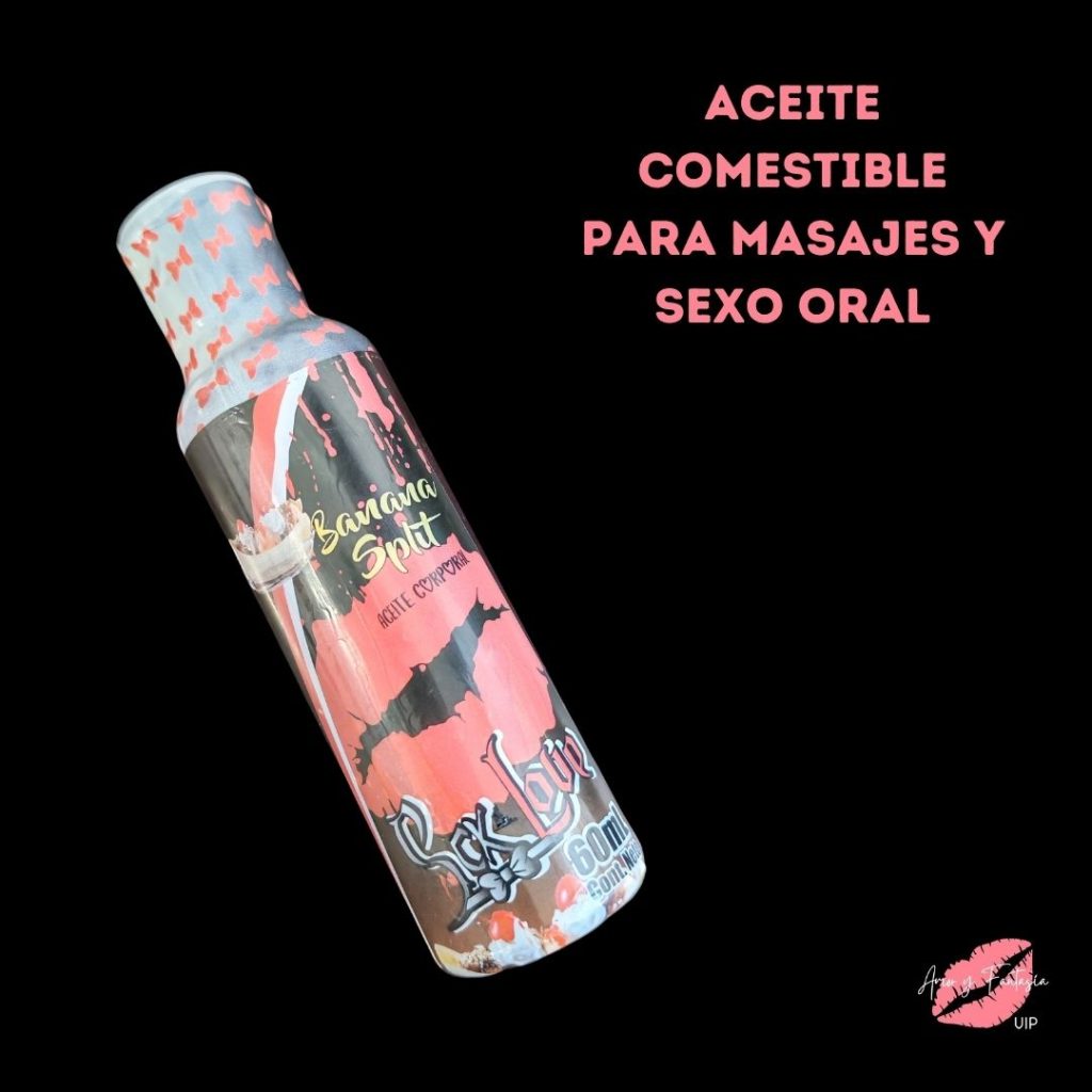 Aceite Comestible para Masajes y Sexo Oral